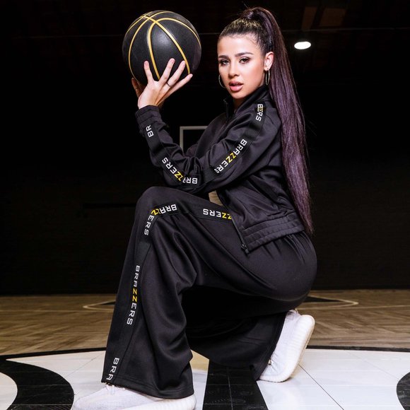 BRAZZERS Black Women's Track Jacket - Picture 2 of 4
